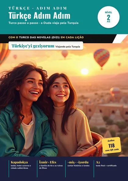Capa Türkçe Adım Adım Nível 2